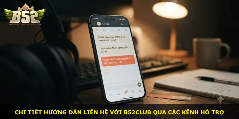 Chi tiết hướng dẫn liên hệ với B52Club qua các kênh hỗ trợ