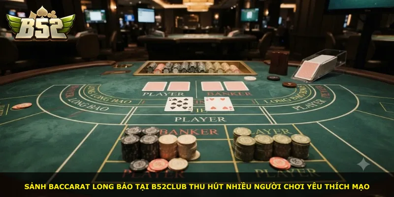 Sảnh Baccarat Long Bảo tại B52Club thu hút nhiều người chơi yêu thích mạo