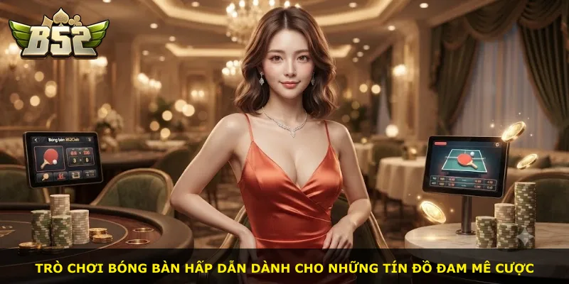Trò chơi bóng bàn hấp dẫn dành cho những tín đồ đam mê cược