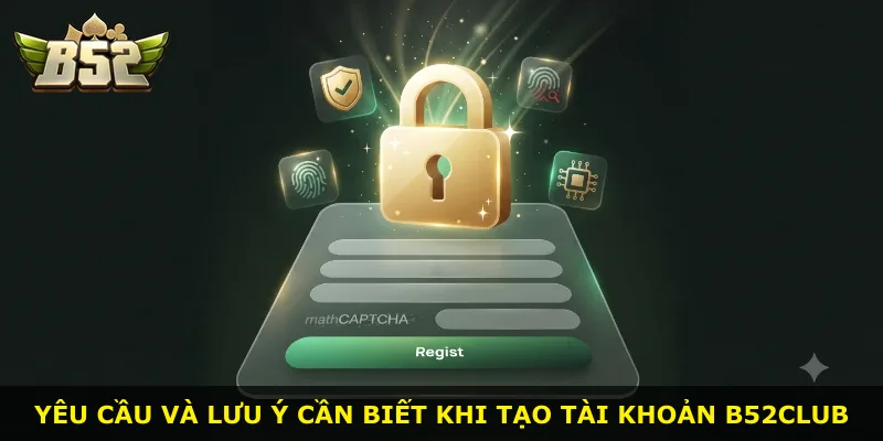 Yêu cầu và lưu ý cần biết khi tạo tài khoản B52Club